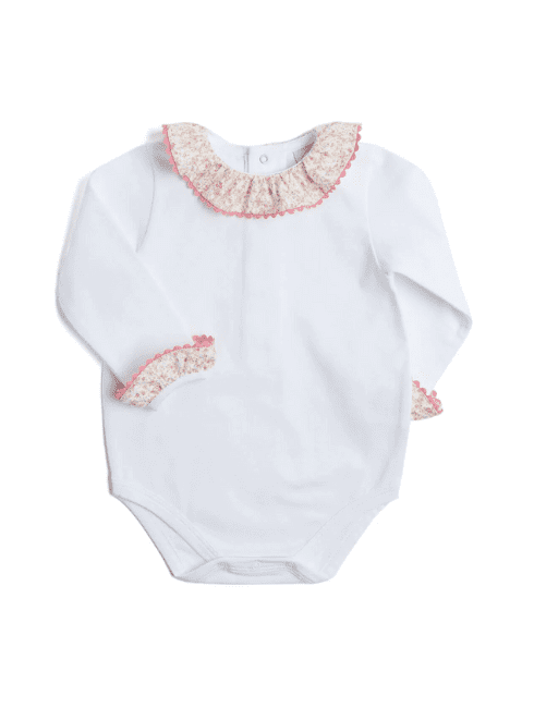 Baby Bodysuit with Floral Collar from Pepa & Co.