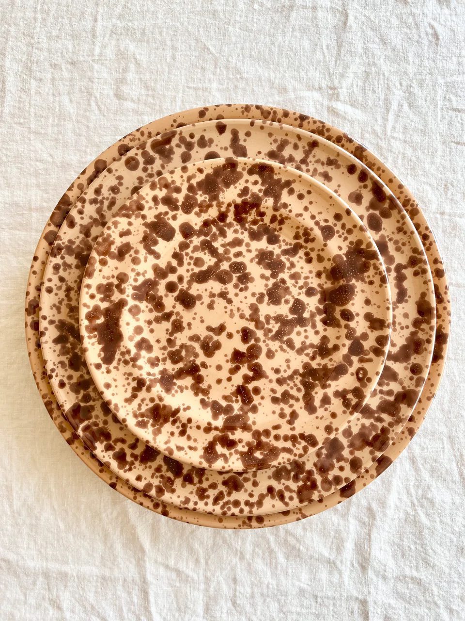 Brown Splatter Plate via The Ark Elements