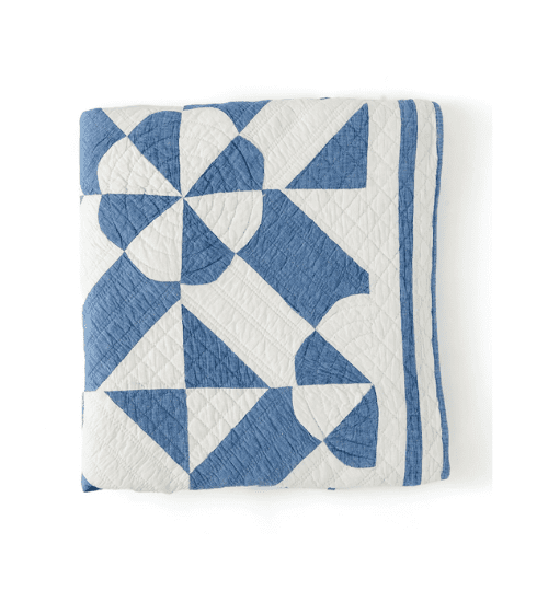 Vintage Blue & White Quilt via Tori Jones Studio