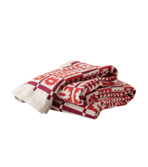 Red & White Quilt from Schoolhouse