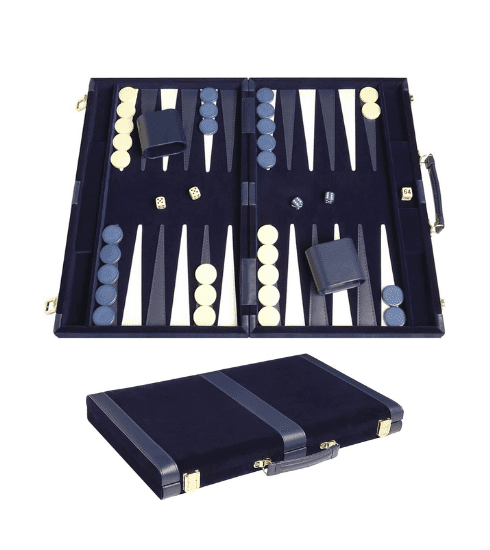 Navy Classic Backgammon Board via Amazon