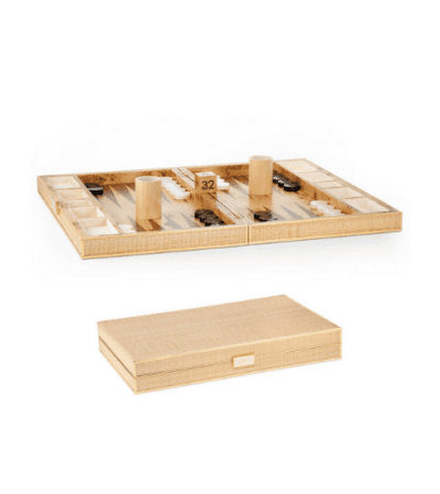 Raffia Backgammon Set from Aerin