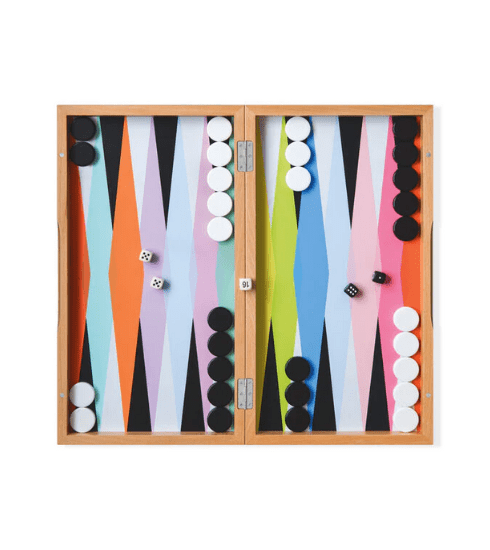 Colorful Backgammon Set from MoMA Design Store