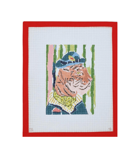 Tiger/Menagerie Collection Needlepoint Canvas by Tara Roma