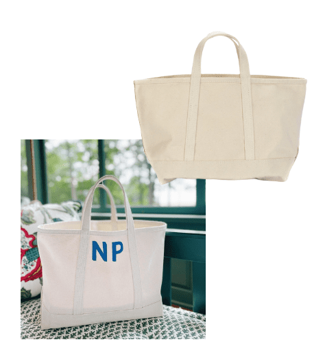 Personalized Small Canvas Tote from Milton Market