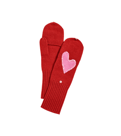 Heart Cashmere Mittens by Kerri Rosenthal