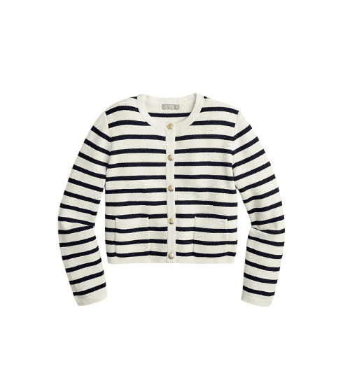 Striped Sweater Jacket from J.Crew
