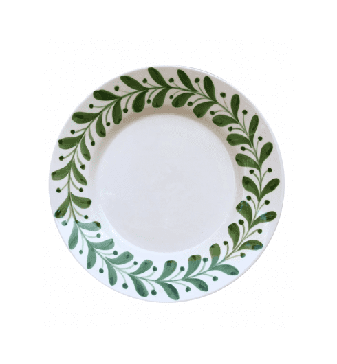 Anna Dinner Plate (Olive) from Carolina Irving & Daughters